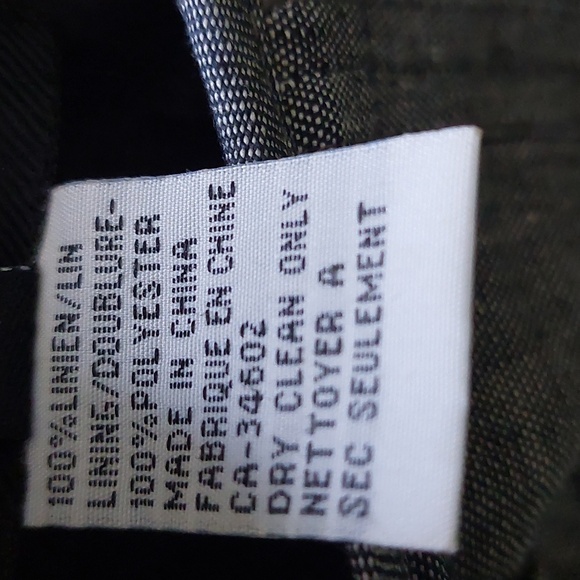 100% Linen skirt, size 12, grey color, "Mario Serrani", made in Italy - Picture 5 of 6